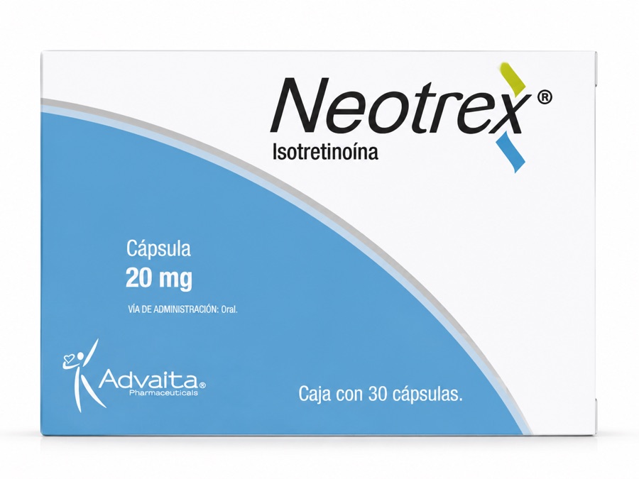 Neotrex isotretinoína 20 mg